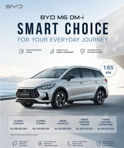 Informasi BYD M6 DM 
