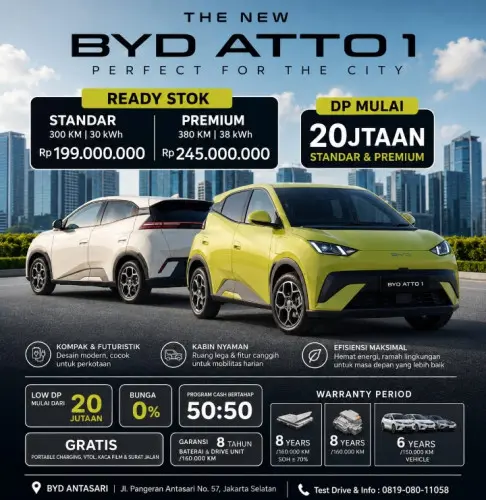 BYD ATTO 1 READY STOK  